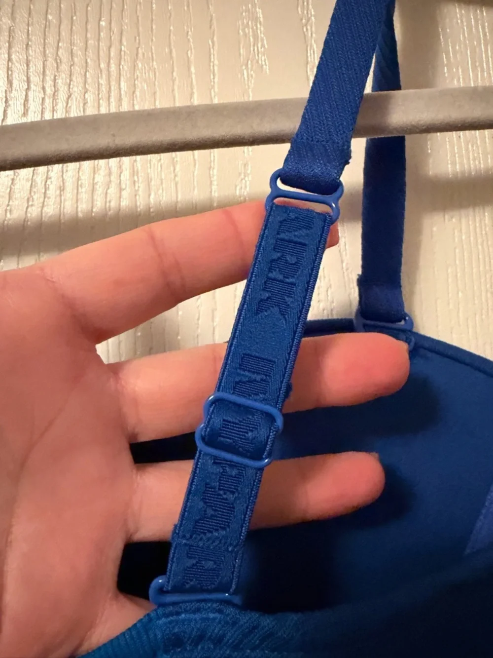Adidas Ivy Park Blue Strappy Bodycon Dress Size Medium - Picture 7 of 10